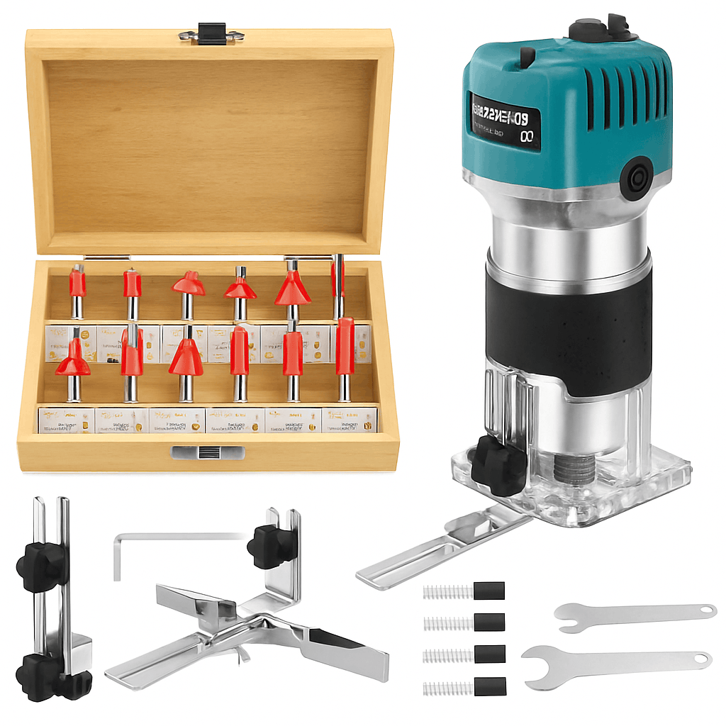 800W Woodworking Electric Trimmer for Precision Shaping-EU / Poland