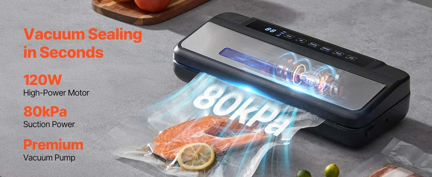 80kPa Electric Vacuum Sealer Machine 7-in-1 with Bags-300 x 3mm / CZECH REPUBLIC