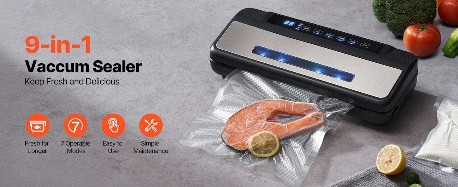 80kPa Electric Vacuum Sealer Machine 7-in-1 with Bags-300 x 3mm / CZECH REPUBLIC