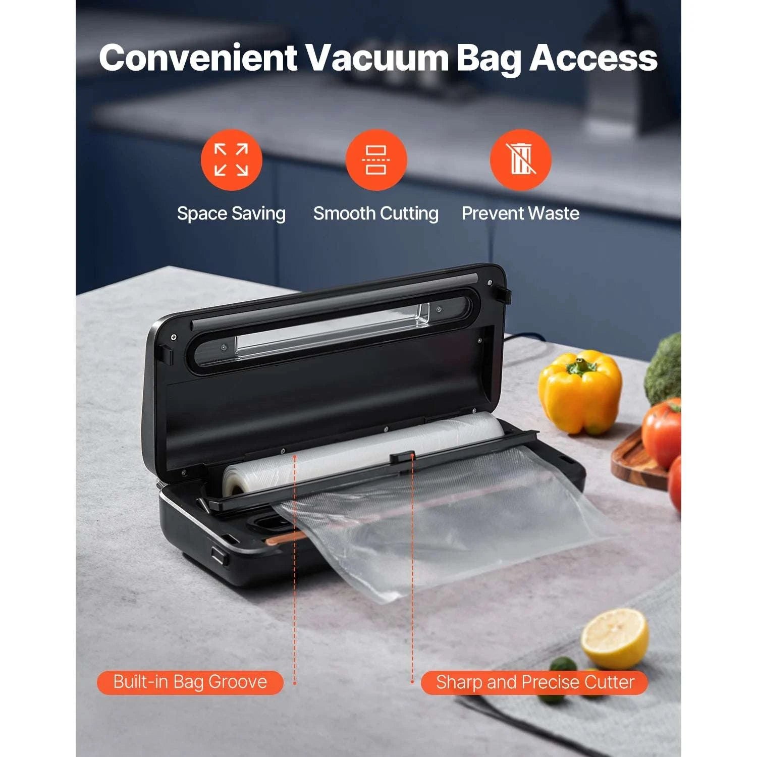 80kPa Electric Vacuum Sealer Machine 7-in-1 with Bags-300 x 3mm / CZECH REPUBLIC