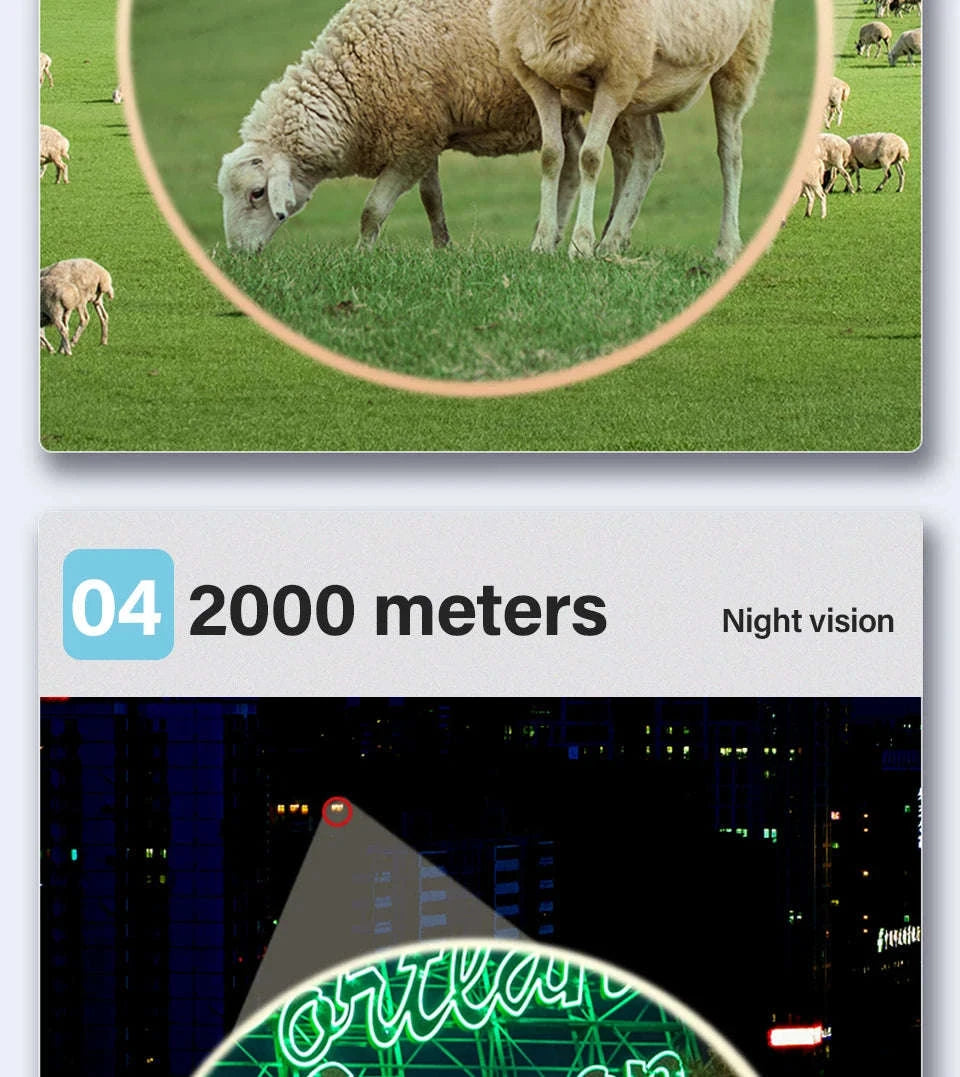 80x100 Monocular Telescope — HD Zoom Long-Range-DDHS-80x100