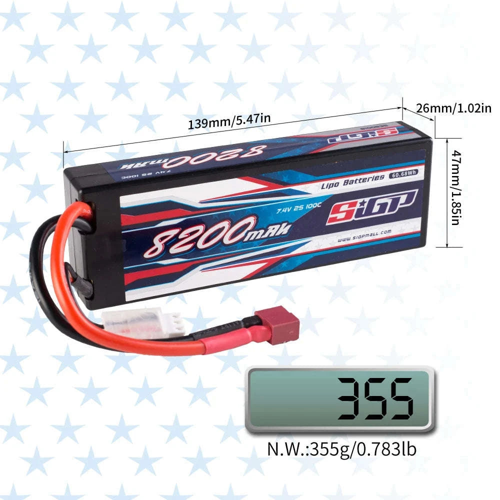 8200mAh Li-Polymer RC Battery 100C-S-8200-3S-100C-EC5 / United States