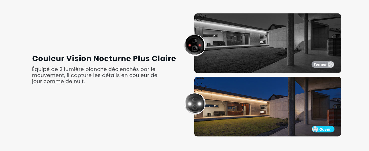 ieGeek 5MP Wireless Outdoor WiFi Surveillance Camera, Solar Camera, 360 Degree Camera, Human PIR Detection, Colour Night Vision