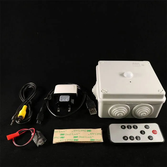 Hidden Junction Box Spy Camera with PIR Motion Detection 55-Day Standby
