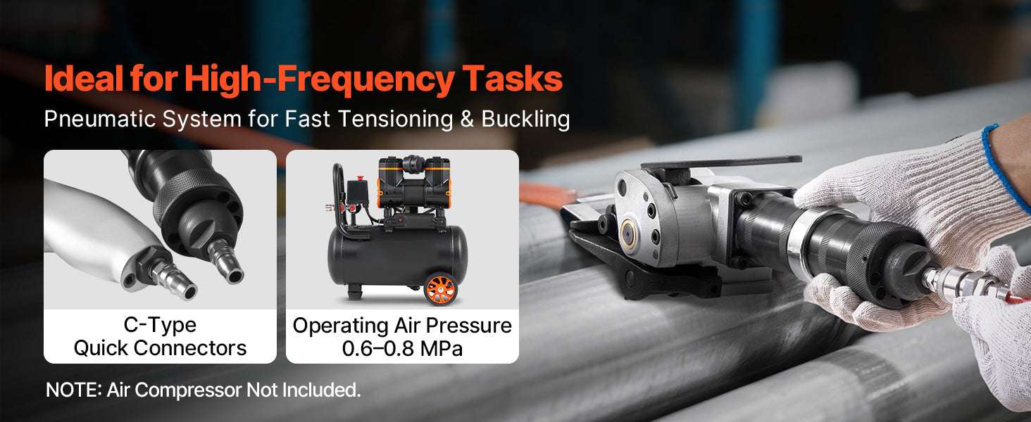 8500N Pneumatic Steel Strapping Machine Split Tensioner & Sealer-32mm Width / United States