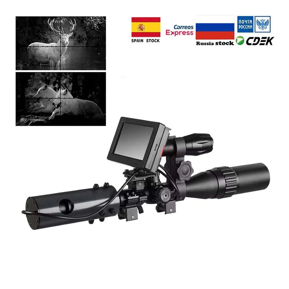 850nm Infrared LED Night Vision Scope Sight-black / United States