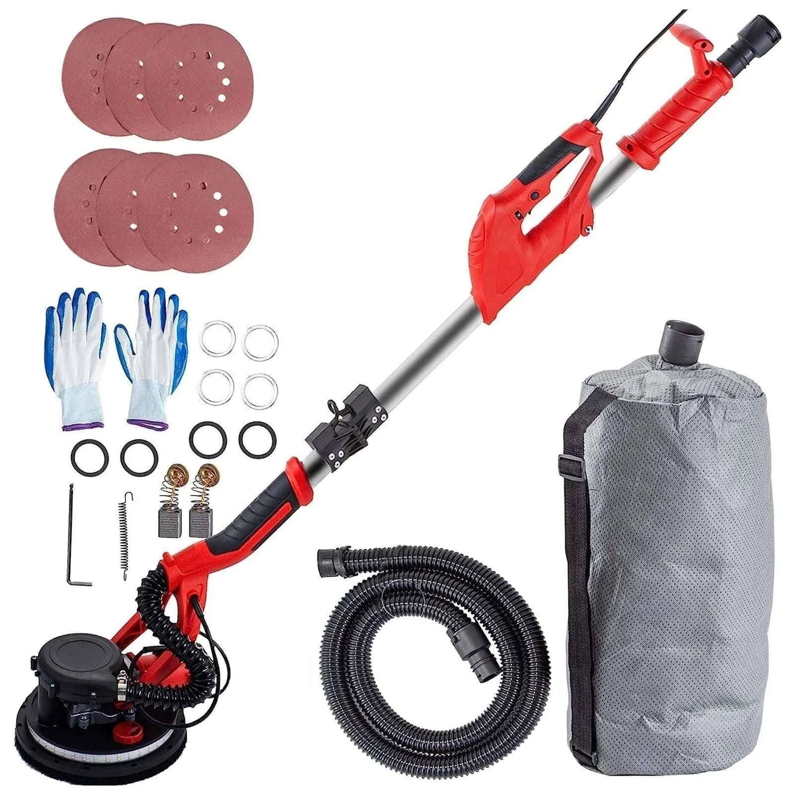 850W Drywall Sander with Variable Speed, LED Light & Extendable Handle-United States