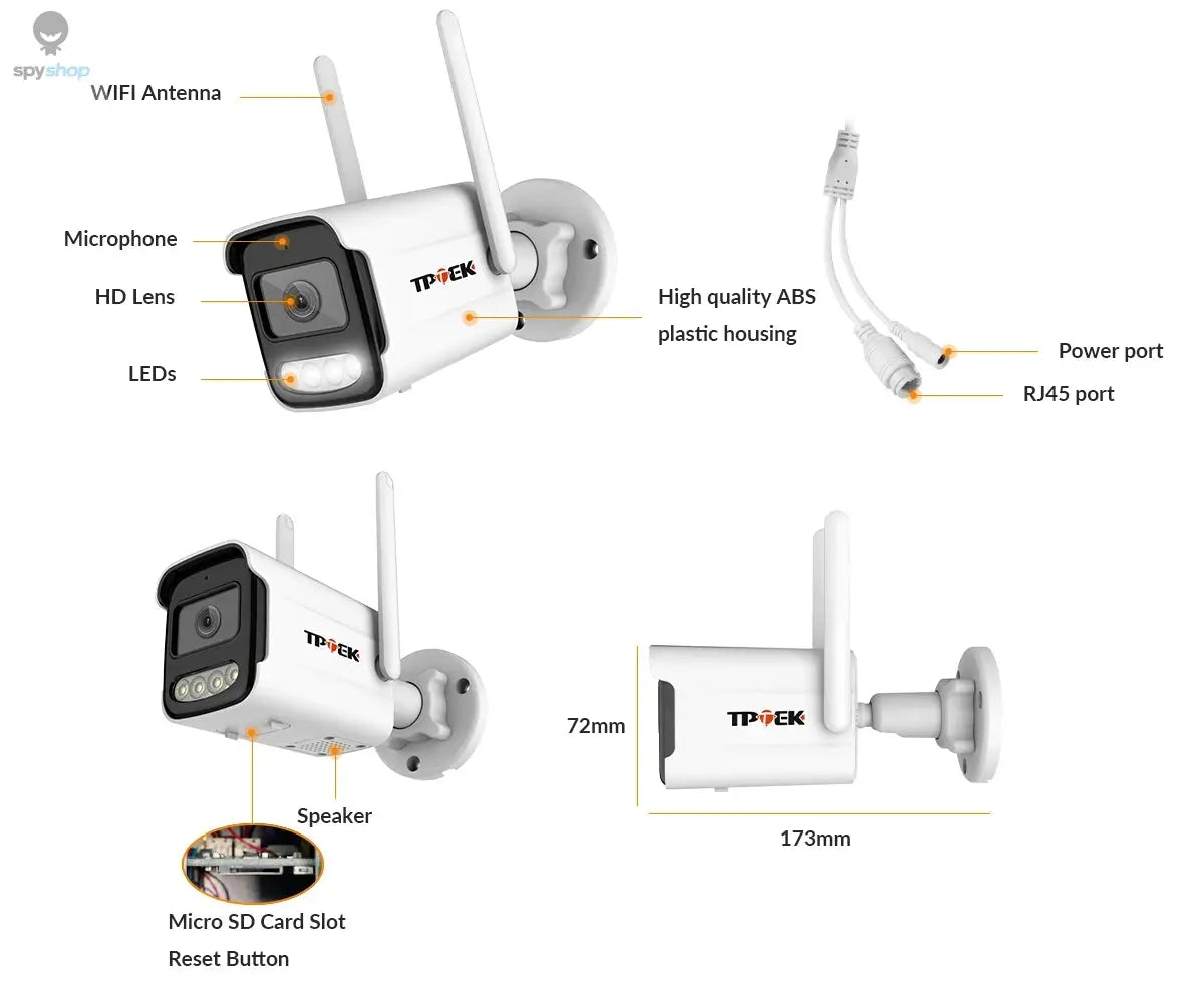 8MP 4K IP Camera Wifi Wireless 5MP AI Human Detect iCSee CCTV Bullet Outdoor Surveillance Security Protection Video Camera Cam Spy-shop.com