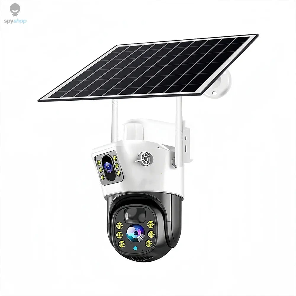 8MP Solar 4G SIM Card Wifi Outdoor IP Wireless Security CCTV HD Surveillance PTZ Camera Night Vision PIR Human Detection V380PRO Spy-shop.com