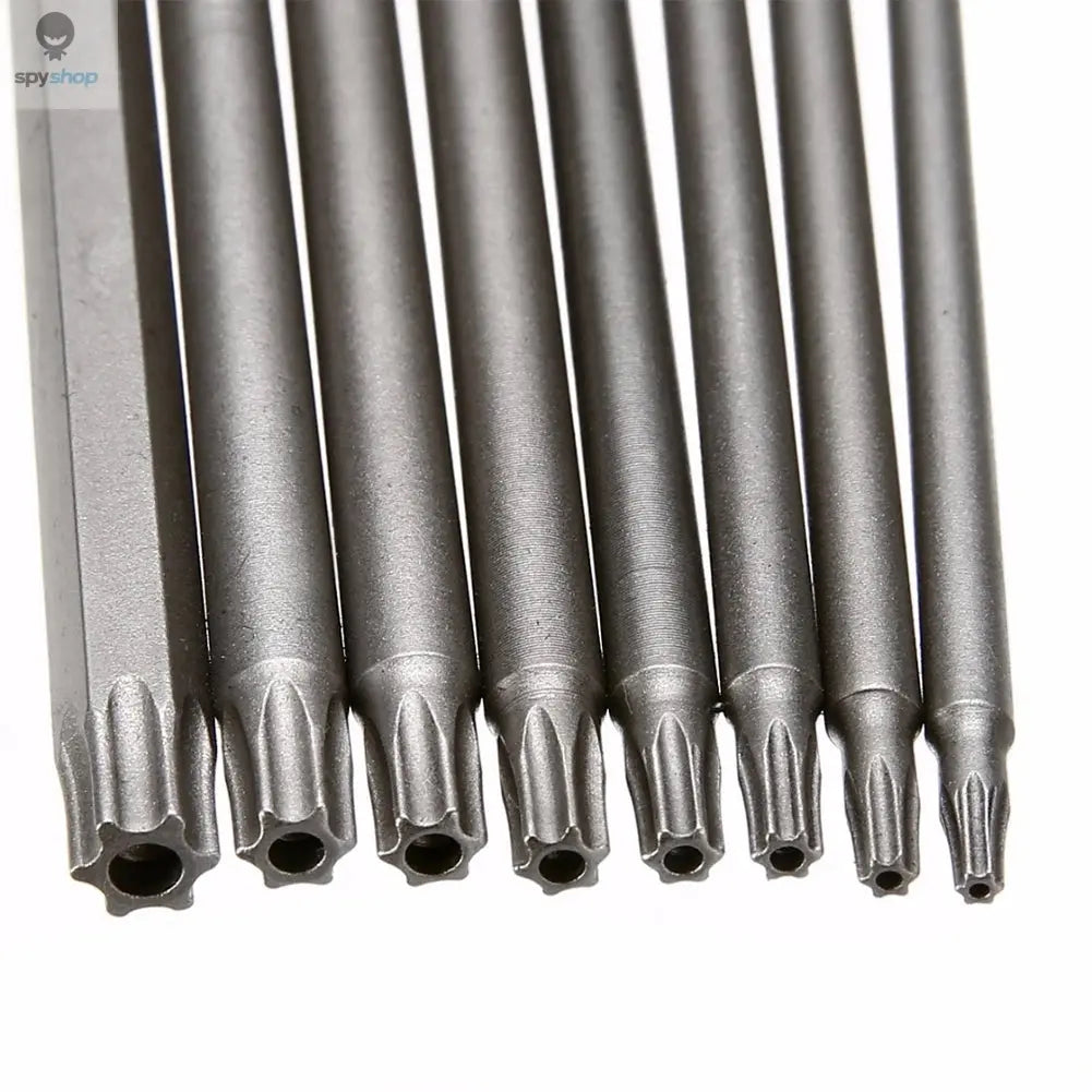 8Pcs Torx Screwdriver Bit 1/4'' Shank Hex Wind Drill Head 150mm 200mm Screw Wrench Magnetic Star T8 T10 T15 T20 T25 T27 T30 T40