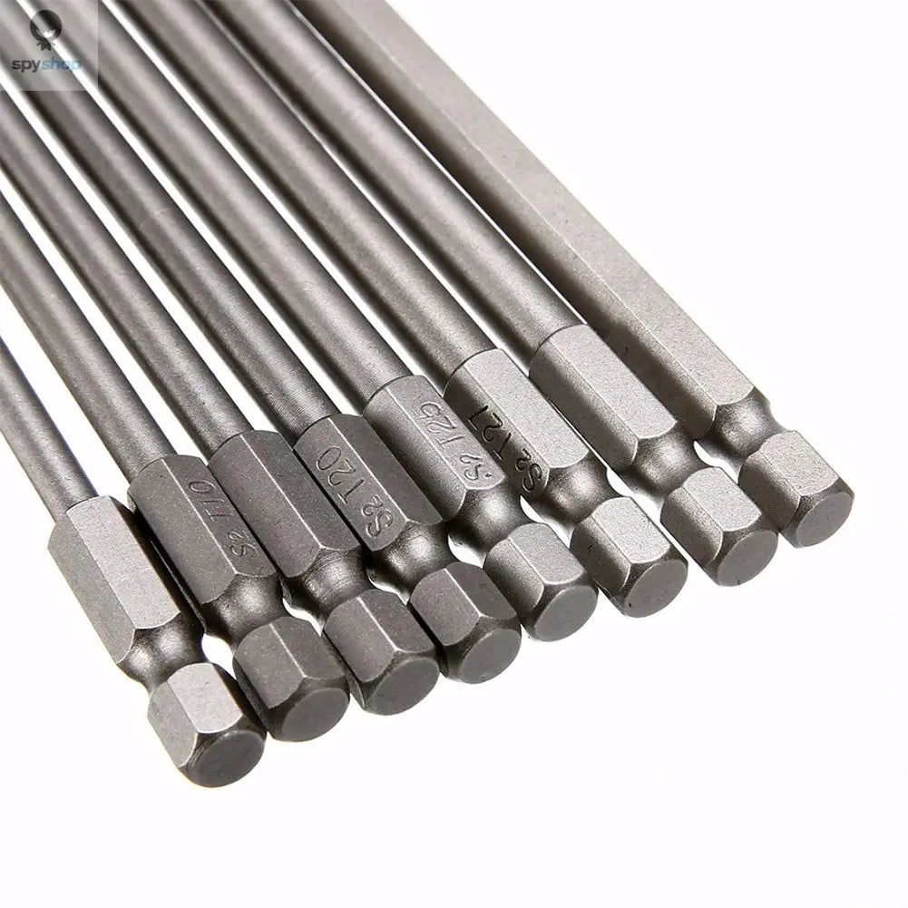 8Pcs Torx Screwdriver Bit 1/4'' Shank Hex Wind Drill Head 150mm 200mm Screw Wrench Magnetic Star T8 T10 T15 T20 T25 T27 T30 T40
