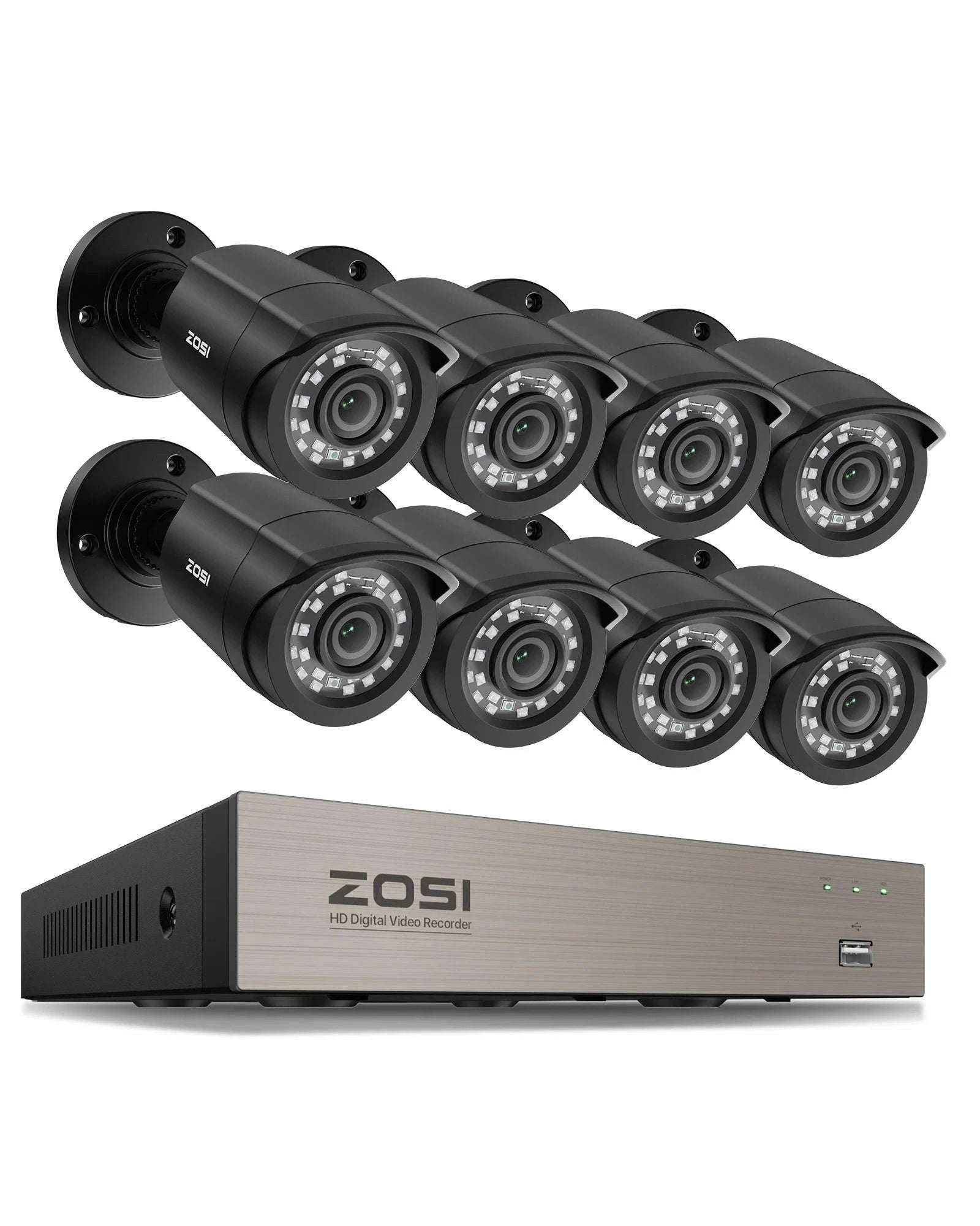 8CH 1080P Wired Security Camera System with DVR-8CH DVR x 4 Cameras / 500g / spain