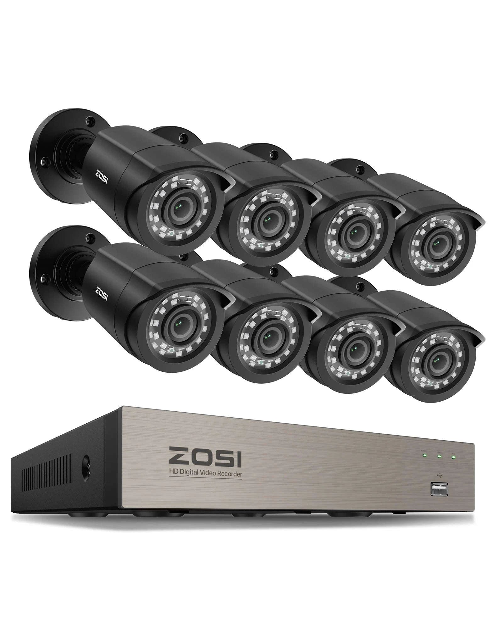 8CH 1080P Wired Security Camera System with DVR-8CH DVR x 4 Cameras / 500g / spain