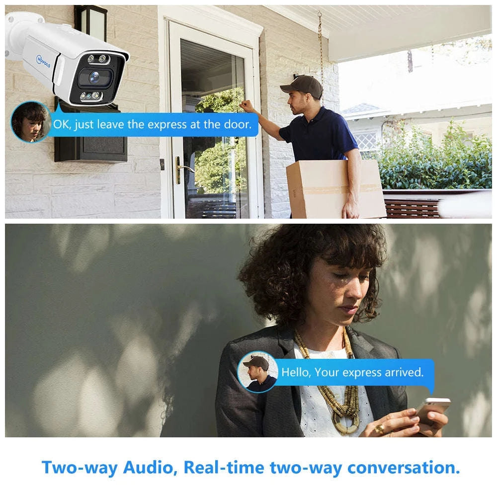 8CH PoE Security Camera System 5MP/8MP NVR Kit with Two-Way Audio-8CH 5MP With 6 Cam / Poland / 4T