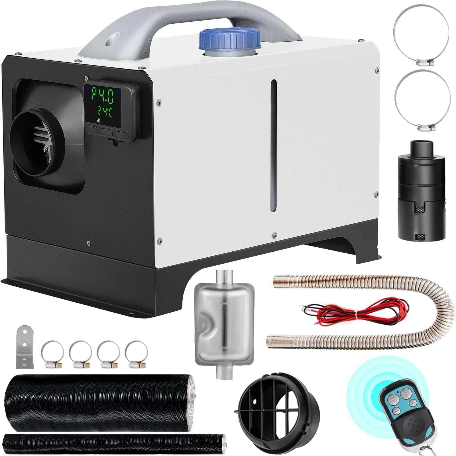 8KW 12V Diesel Air Heater with LCD & Remote for RV Truck-8KW / United States