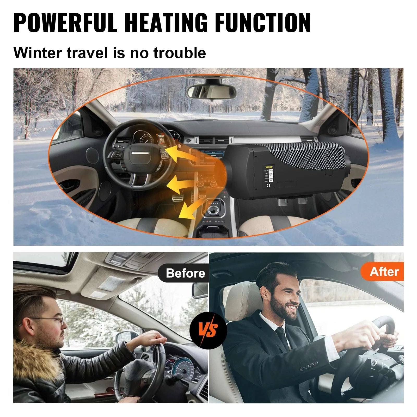8KW 12V Diesel Air Heater with Remote & LCD for Vehicles-8KW / spain