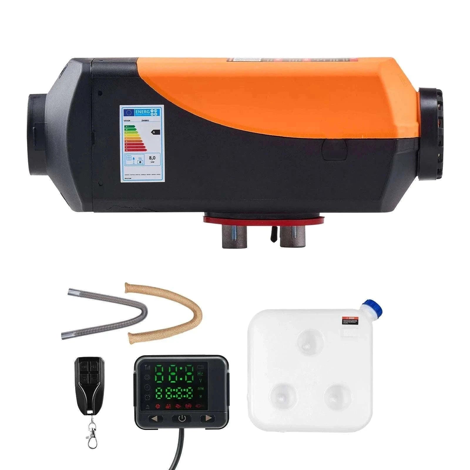 8KW Diesel Air Heater 12-24V with Remote Control for RV & Vehicles-vertical type / United States