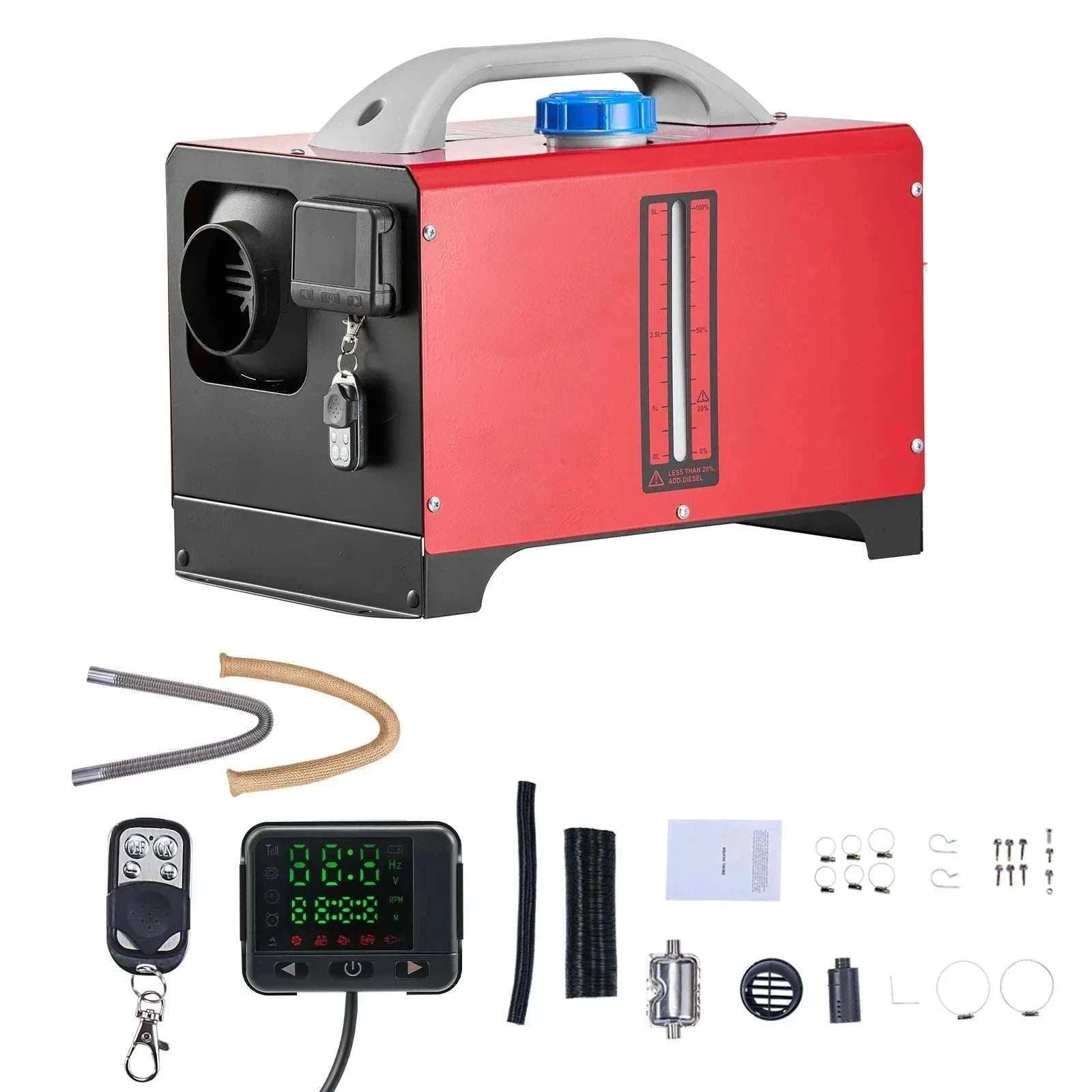 8KW Diesel Air Heater 12V-24V with Remote Control for RV Truck Camper-vertical / United States