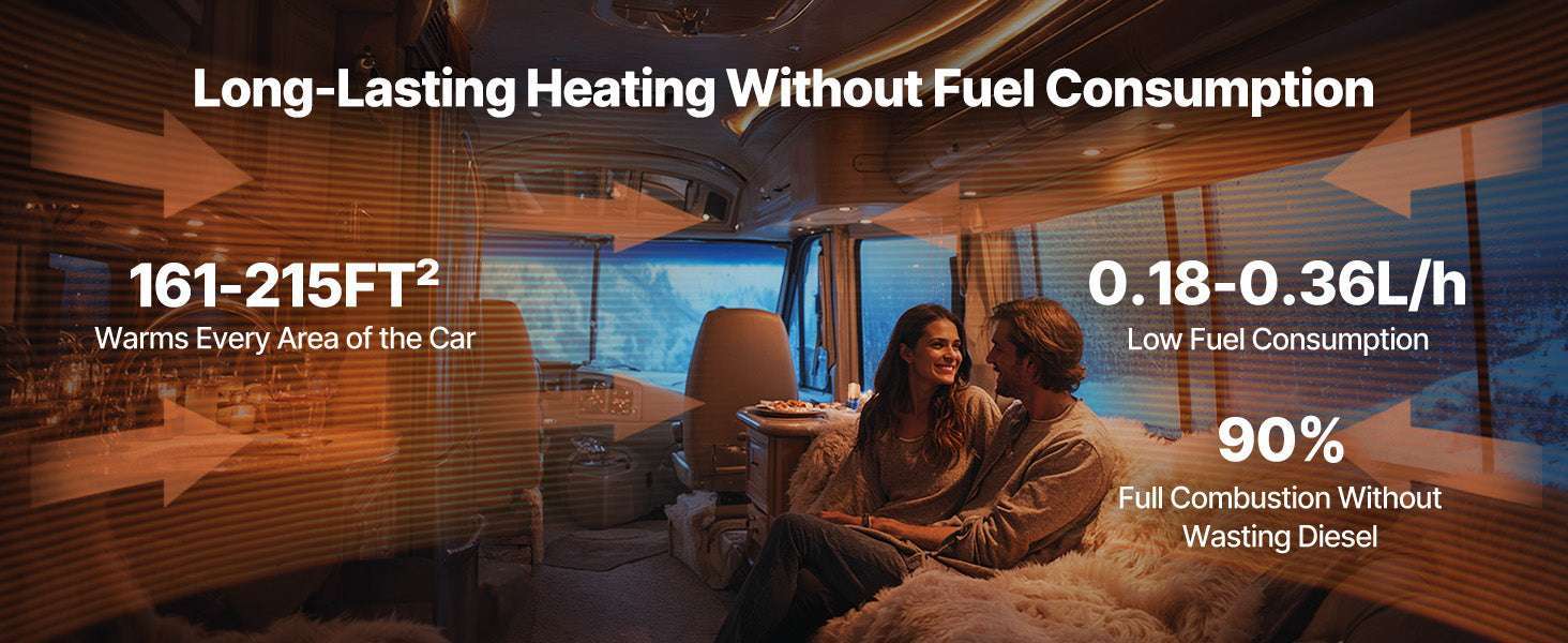 8KW Diesel Air Heater 12V-24V with Remote Control for RV Truck Camper-vertical / United States