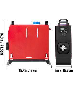 8KW Diesel Air Heater 12V All-in-One for RV, Truck & Van-LCD Switch / france