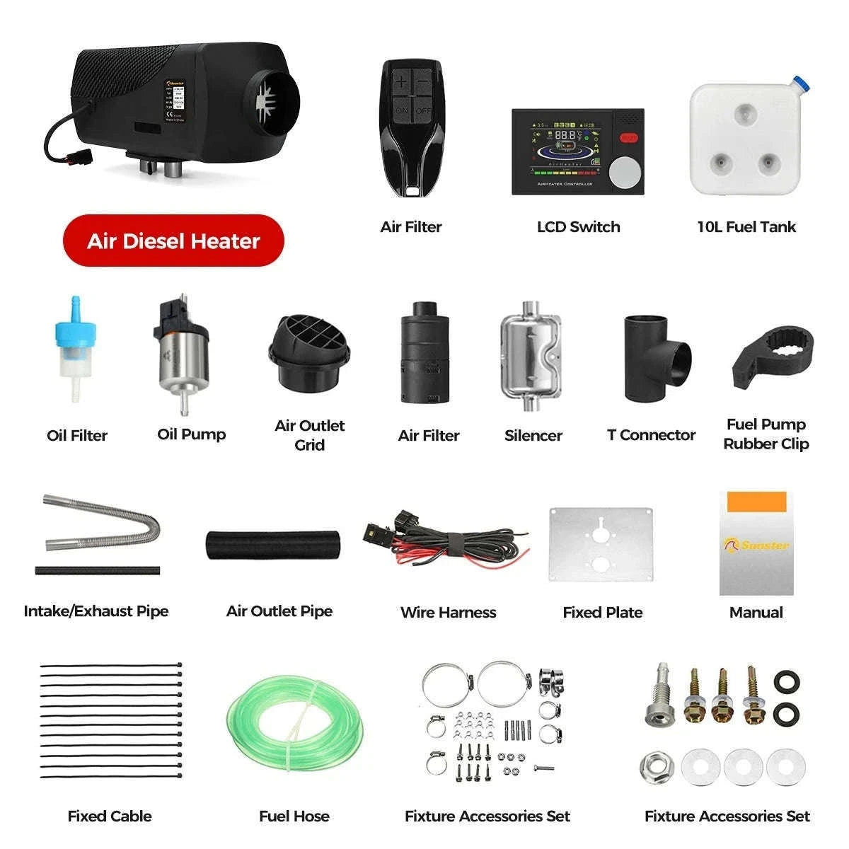 8KW Diesel Air Heater for RVs, Garages, Motorhomes-12V 24V 8KW / CZECH REPUBLIC