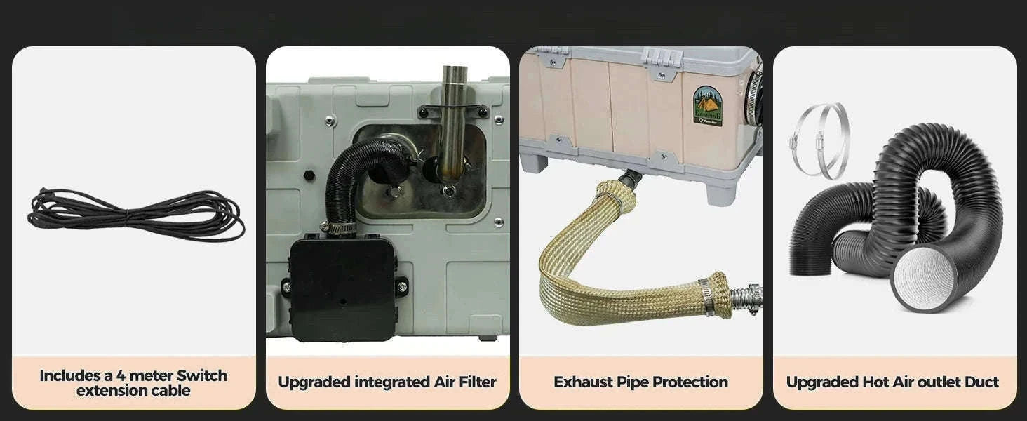 8KW Diesel Air Heater with Bluetooth App and Altitude Mode-TB10 / United States