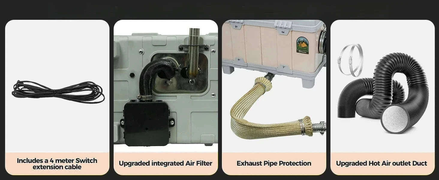 8KW Diesel Air Heater with Bluetooth App and Altitude Mode-TB10 / United States