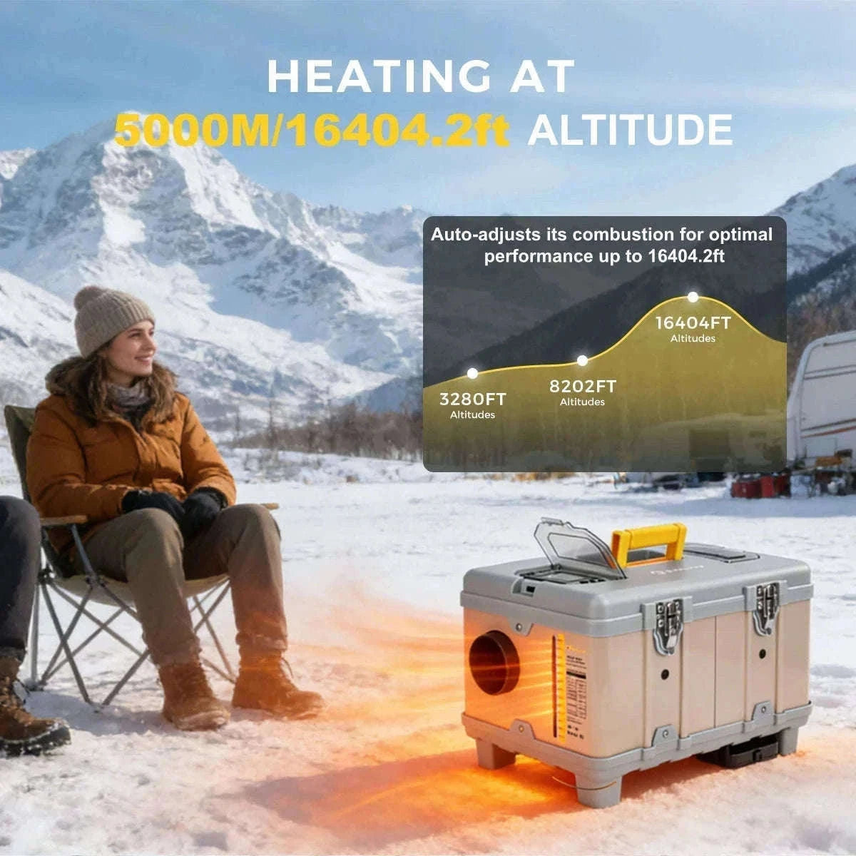 8KW Diesel Air Heater with Bluetooth App and Altitude Mode-TB10 / United States