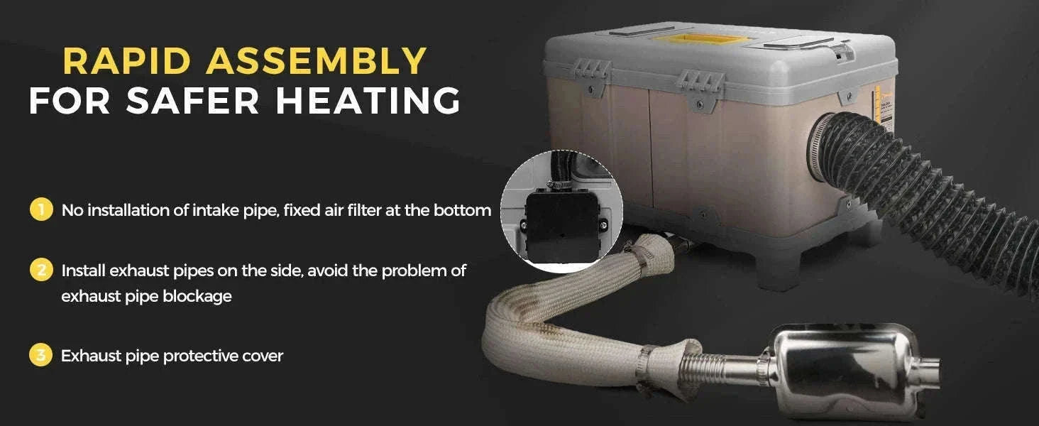 8KW Diesel Air Heater with Bluetooth App and Altitude Mode-TB10 / United States