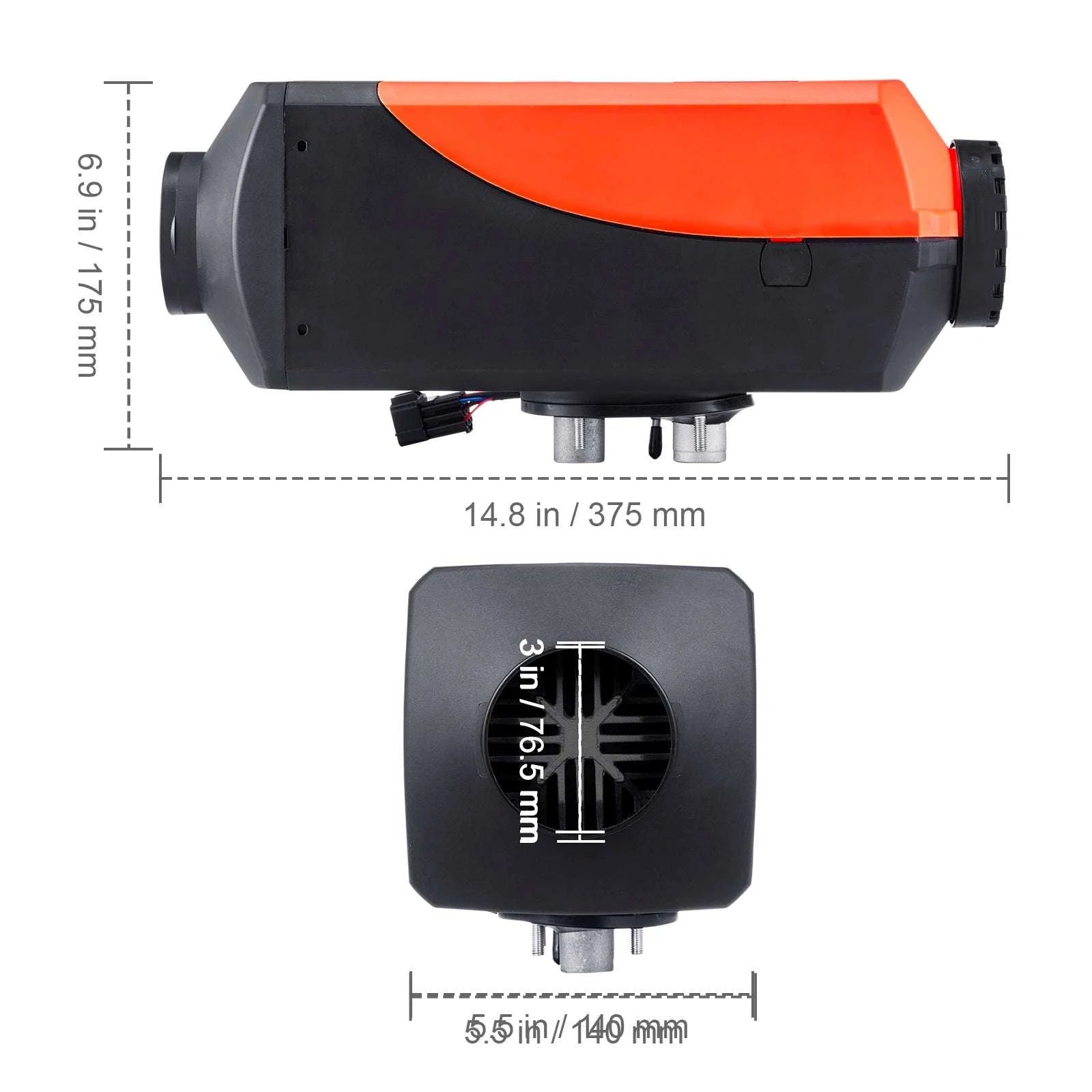 8KW Diesel Air Heater with Bluetooth App Control for RV & Vehicles-8KW 12V / United States