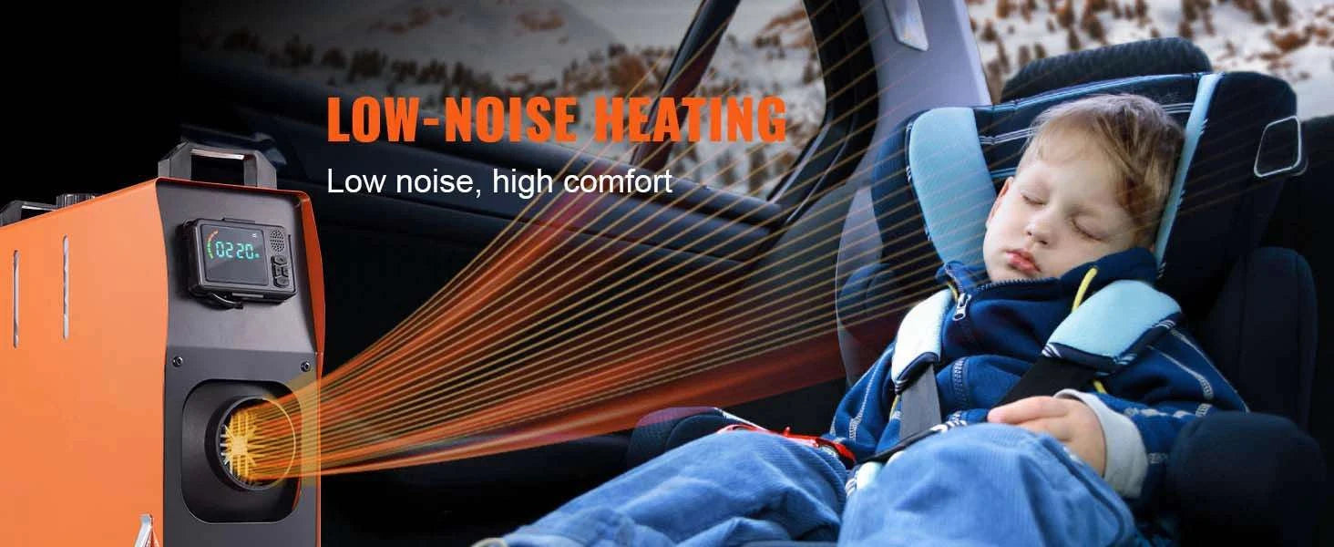 8KW Diesel Air Heater with Bluetooth Control for RV, Camper, Boat-8KW Bluetooth / spain