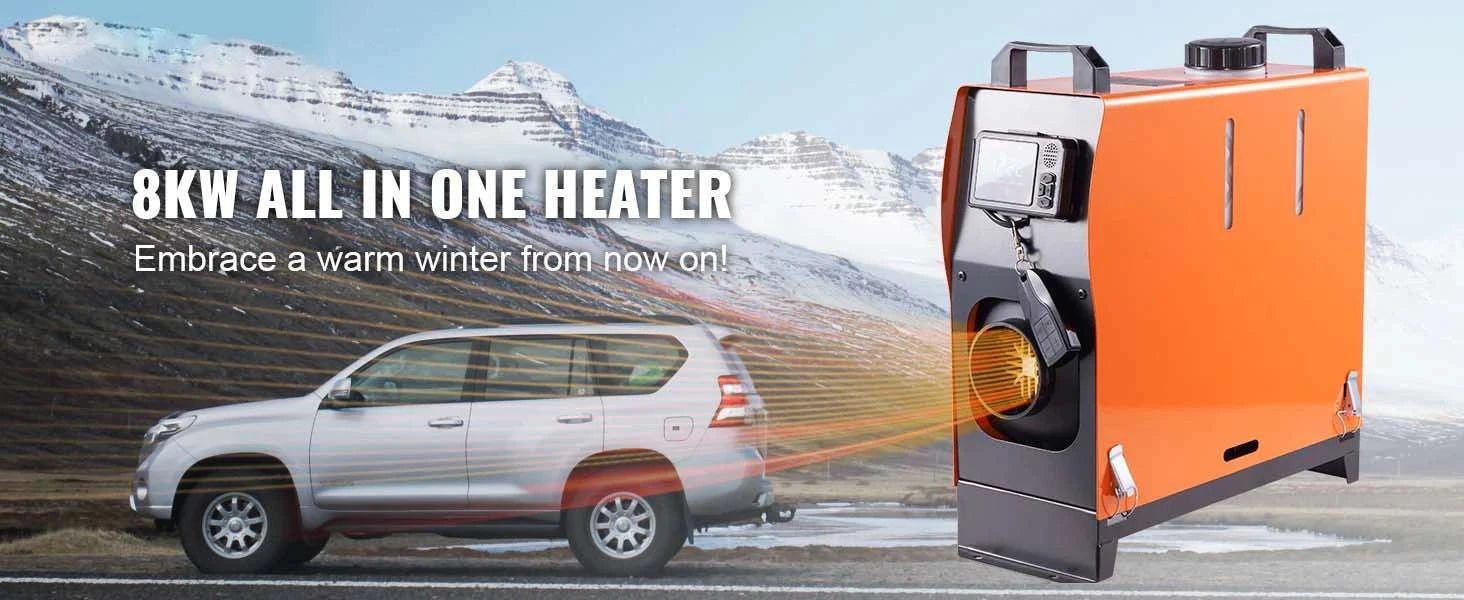 8KW Diesel Air Heater with Bluetooth Control for RV, Camper, Boat-8KW Bluetooth / spain