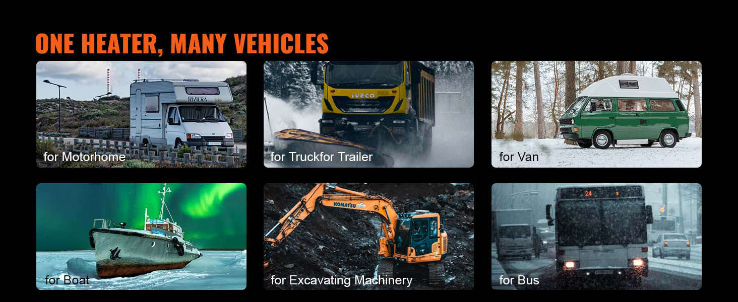 8KW Diesel Air Heater with Remote and LCD Control-GERMANY