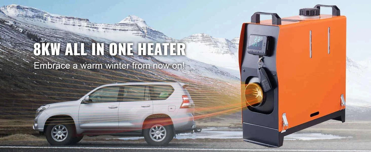 8KW Diesel Air Heater with Remote & LCD for Vehicle Heating-8KW NEW / United States