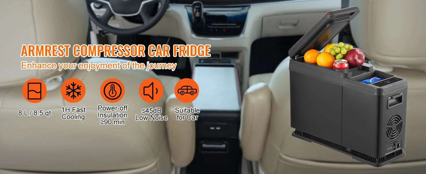 8L Portable Car Refrigerator with Fast Cooling and App Control-8L / United States