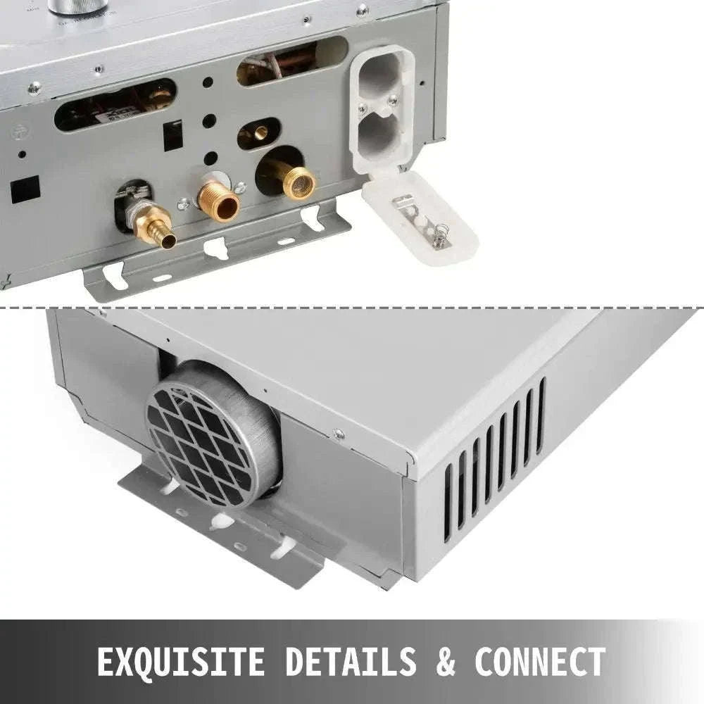 8L Tankless LPG Water Heater with LED Display & Safety Protection-8L / United States