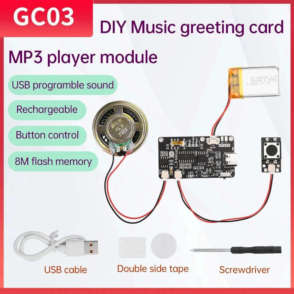 8MB Programmable Sound Module for DIY Audio Projects-Without battery / CHINA