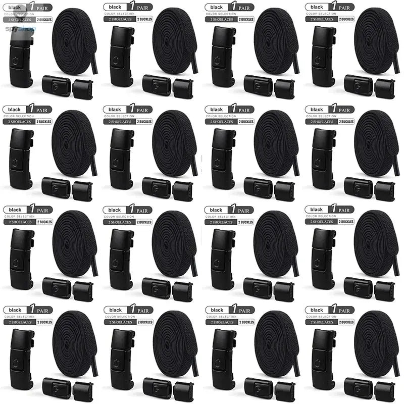 8mm No Tie Shoe Laces Press Lock Shoelaces Without Ties Elastic Laces Sneaker Kids Adult Widened Flat Shoelace for Shoes Spy-shop.com