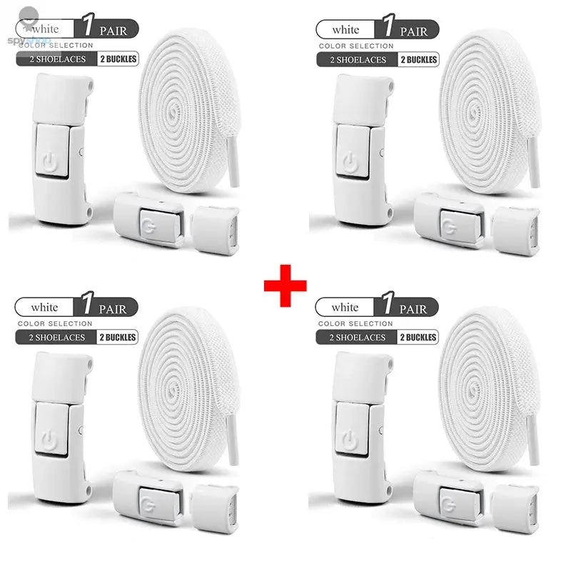 8mm No Tie Shoe Laces Press Lock Shoelaces Without Ties Elastic Laces Sneaker Kids Adult Widened Flat Shoelace for Shoes Spy-shop.com