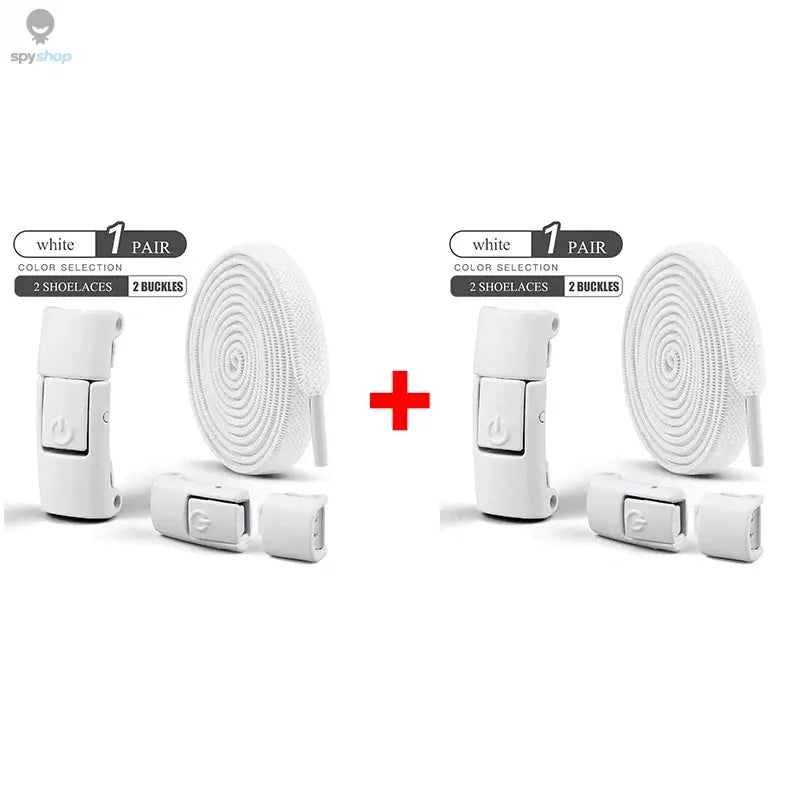 8mm No Tie Shoe Laces Press Lock Shoelaces Without Ties Elastic Laces Sneaker Kids Adult Widened Flat Shoelace for Shoes Spy-shop.com