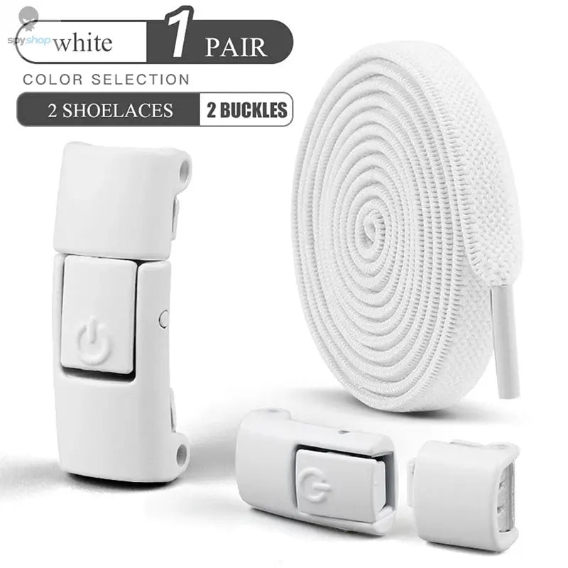 8mm No Tie Shoe Laces Press Lock Shoelaces Without Ties Elastic Laces Sneaker Kids Adult Widened Flat Shoelace for Shoes Spy-shop.com