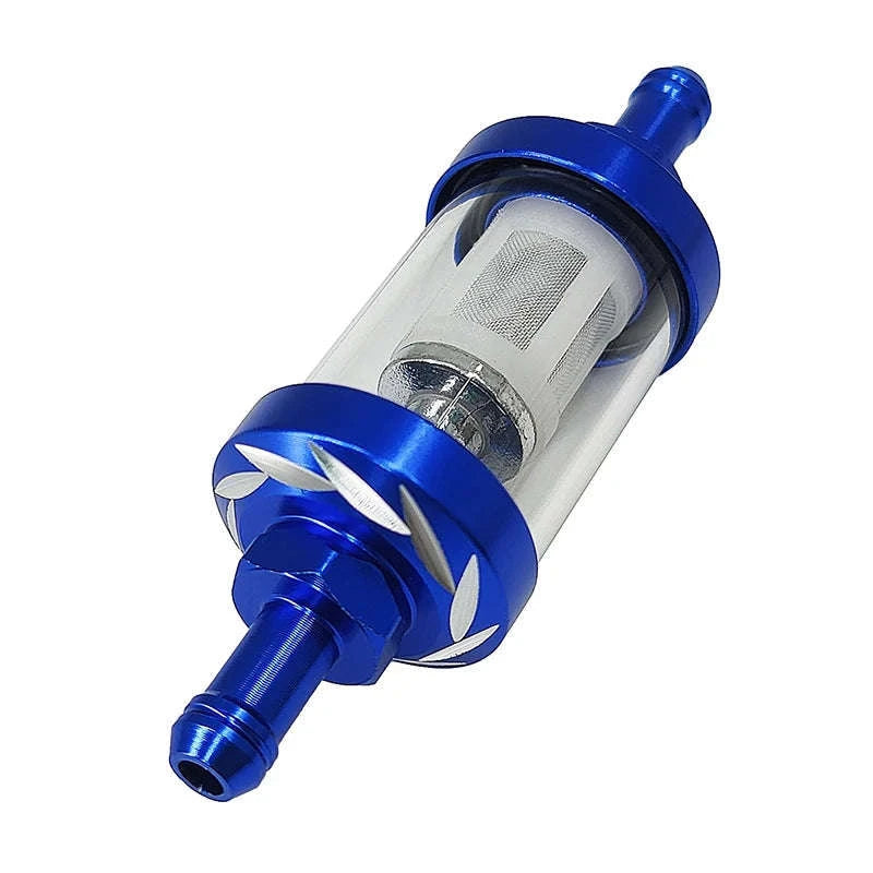 8mm CNC Fuel Filter for Motorcycle, ATV & Pit Bike-Red