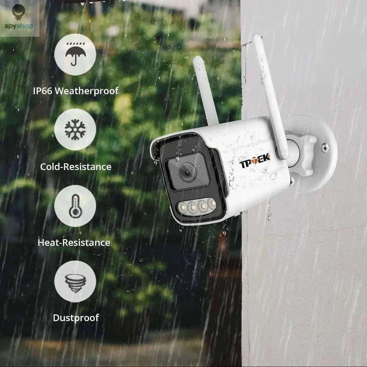 8MP 4K Outdoor Surveillance Camera with AI Detection-8MP 128G TF Card / EU Plug / CHINA