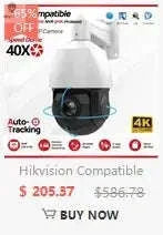 8MP 5X Zoom PTZ Camera – Dual‑Light 4K Outdoor Security-Updated / CHINA