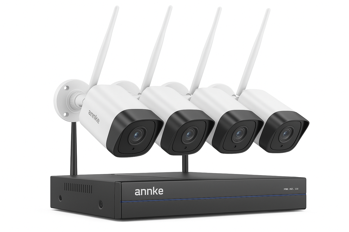 8MP 8 Channel Wireless NVR Security System with 4 Cameras