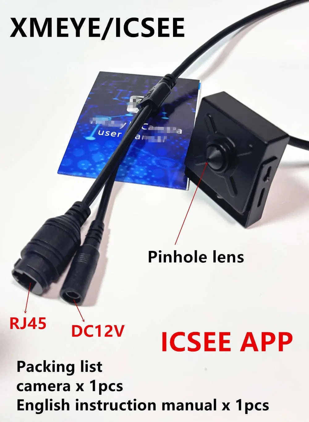 8MP Mini PoE Indoor IP Camera with 3.7mm Lens-2MP IMX307 48V POE