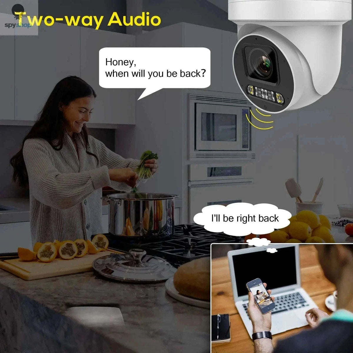 8MP PTZ Outdoor Security Camera with 5X Zoom and Dual Light-Updated / CHINA