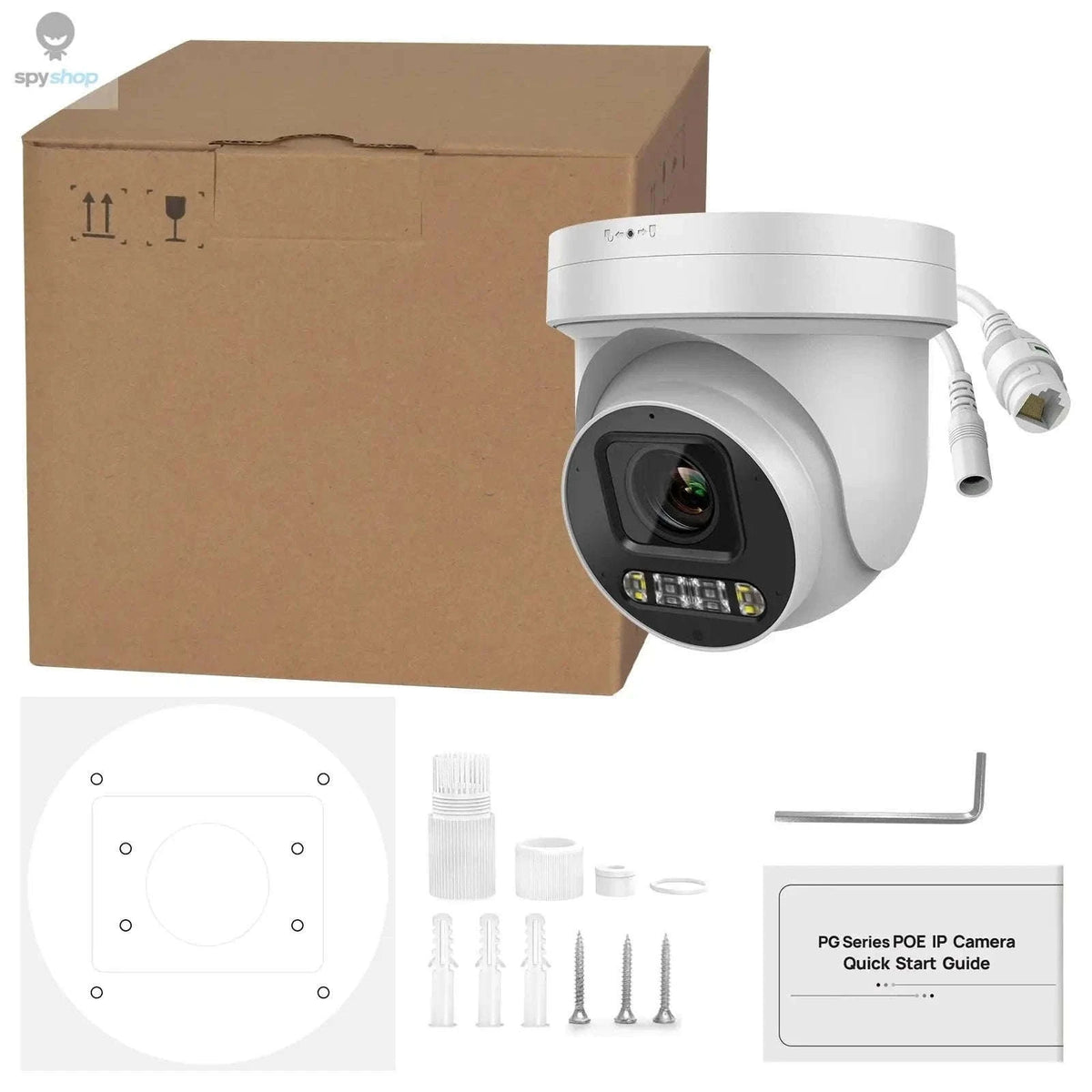 8MP PTZ Outdoor Security Camera with 5X Zoom and Dual Light-Updated / CHINA