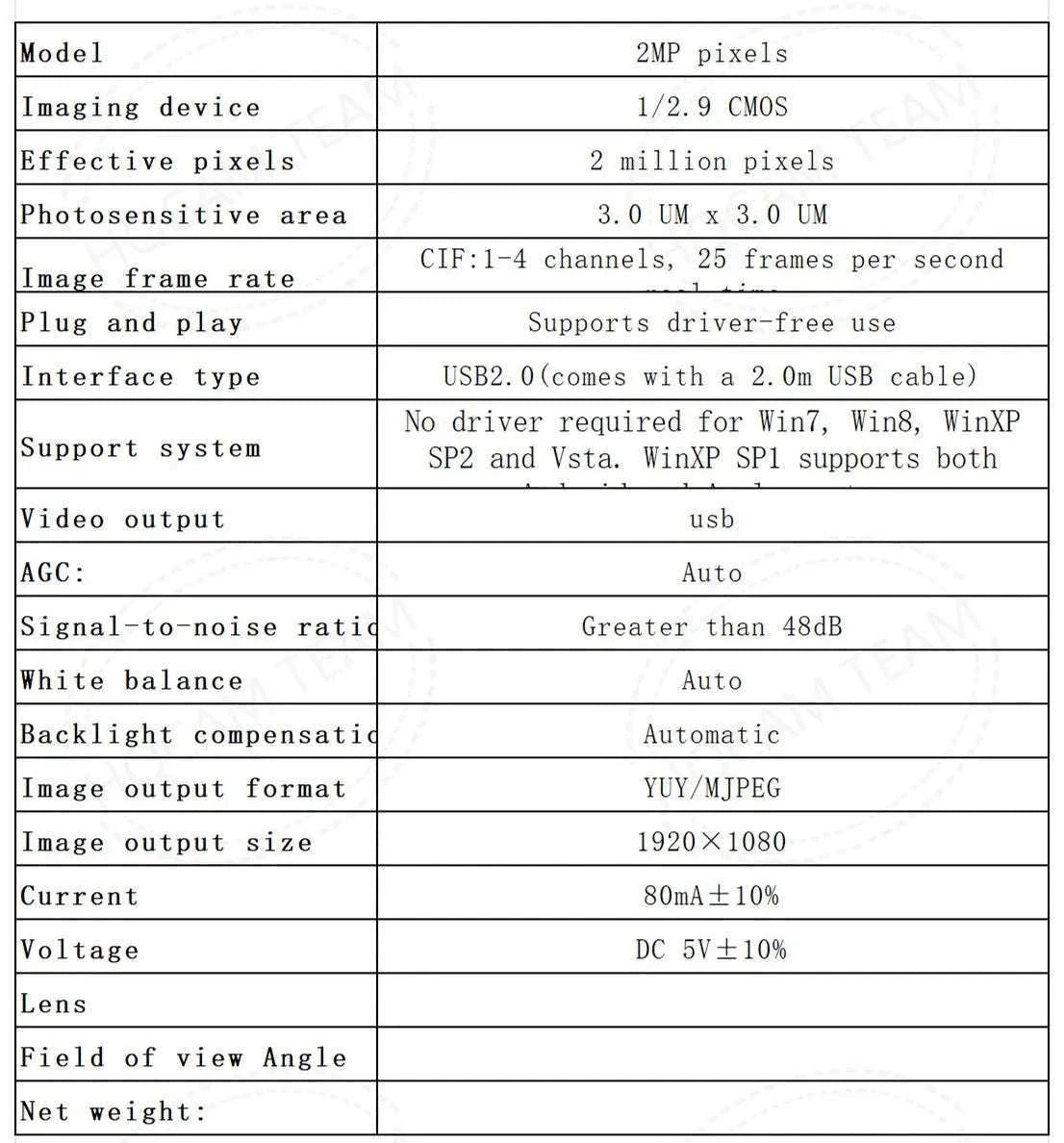 8MP UVC USB Webcam with 5-50mm Optical Zoom Lens-5MP IMX335