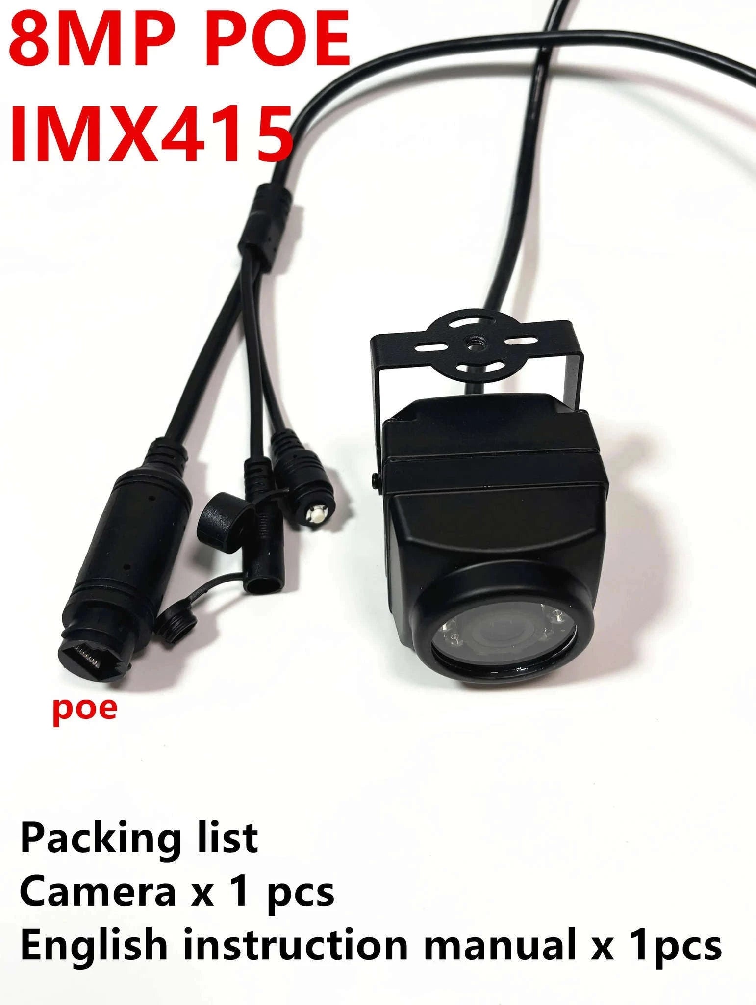 8MP WiFi IP Security Camera with Motion Detection and IP66-8MP POE / 2.8mm
